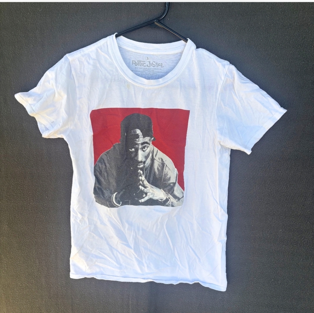 Vintage Tupac 2Pac Poetic Justice T-Shirt – Rare Hip Hop Rap Tee Unisex Size S